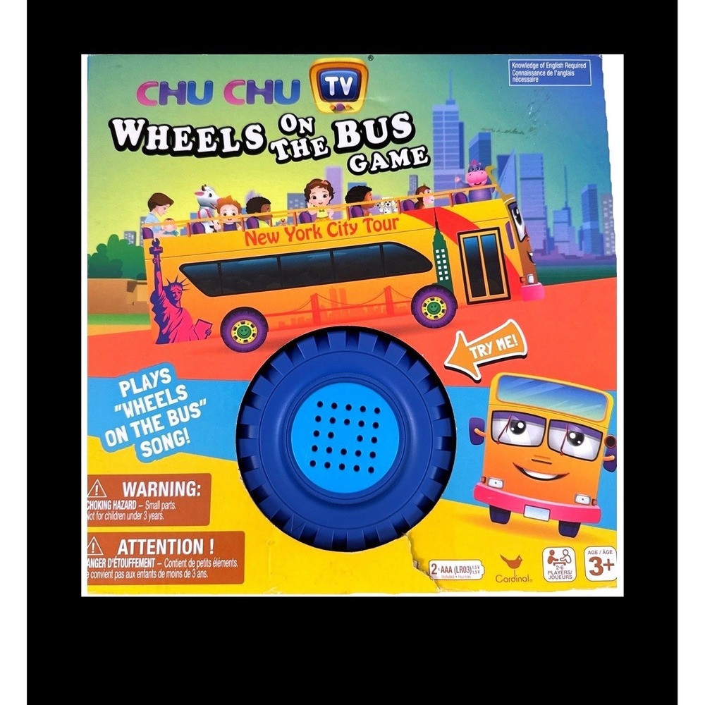ChuChu‎ TV Wheels on the Bus Game Musical Spinner Board Game Cardinal 2019